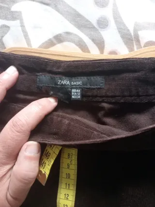 Falda Zara Pana Marrón