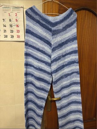 Top Zara Rayas Azul y Blanco