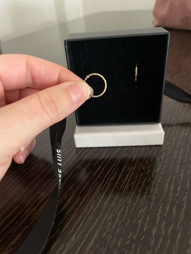 Argollas finas de oro