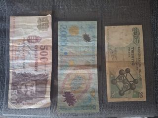 Billetes Hungría, Rumanía y Bélgica