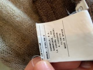 Jersey mujer marrón lana talla S marca Caramelo