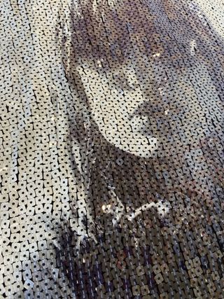 Top lentejuelas plateadas y negras