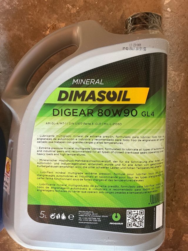 Aceite DIMASOIL DIGEAR 80W90 Mineral