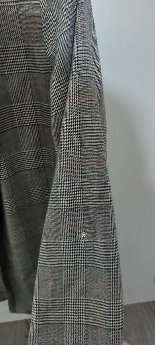 Americana cuadros gris y blanco