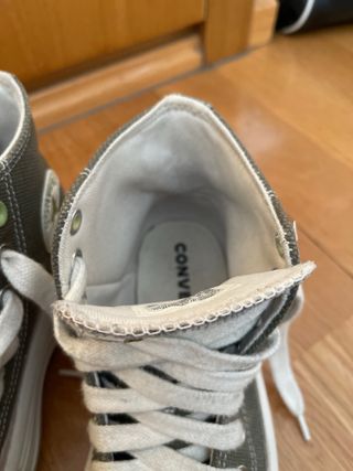 Converse Chuck Taylor verde Plataforma Talla 38