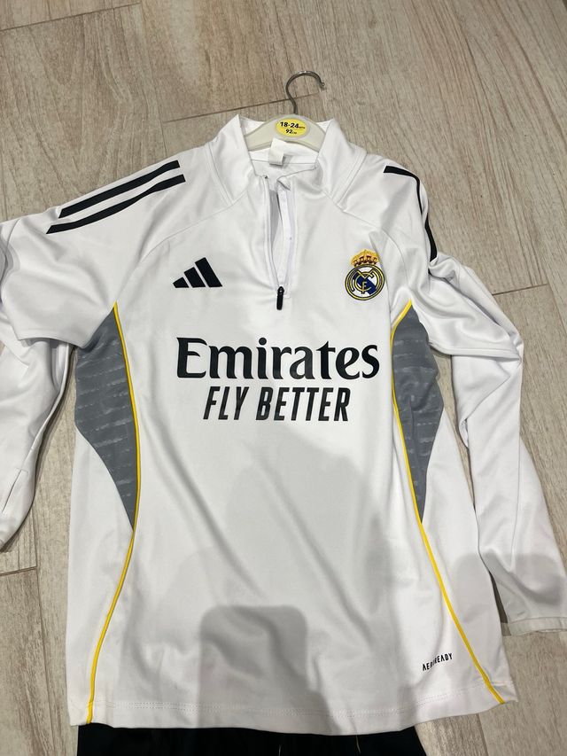 Conjunto Adidas Real Madrid Blanco y Negro