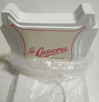 expositor publicitario casera madera botella retro