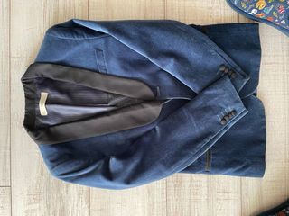 Americana terciopelo azul marino Mango talla 9-10