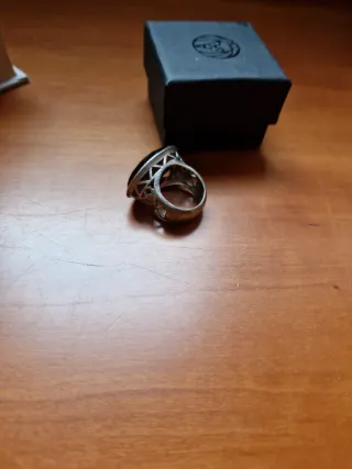 Anillo Plata Piedra Morada T17