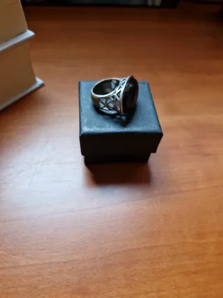 Anillo Plata Piedra Morada T17