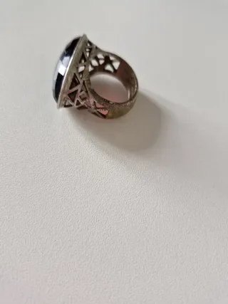 Anillo Plata Piedra Morada T17
