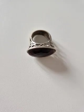 Anillo Plata Piedra Morada T17