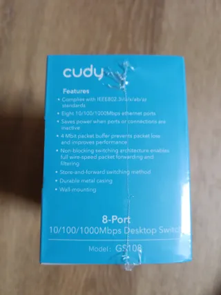 Switch 8 Porte Cudy 10/100/1000Mbps