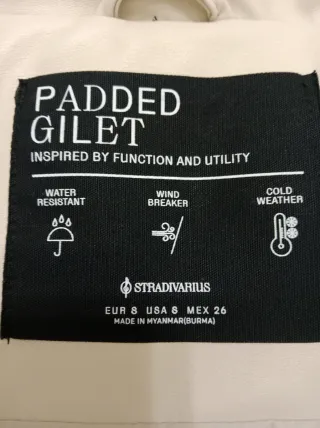 Chaleco polipiel beige