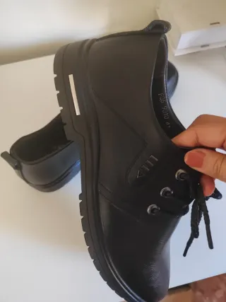 Zapatos  hombre cordones negros talla 41