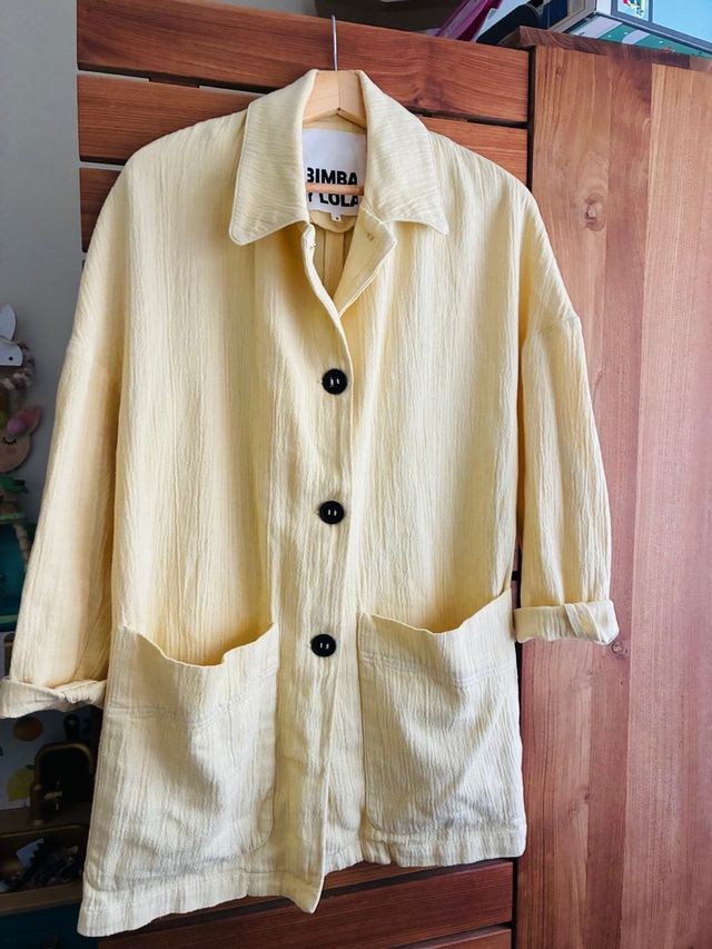 Chaqueta BIMBA Y LOLA algodón textura vainilla