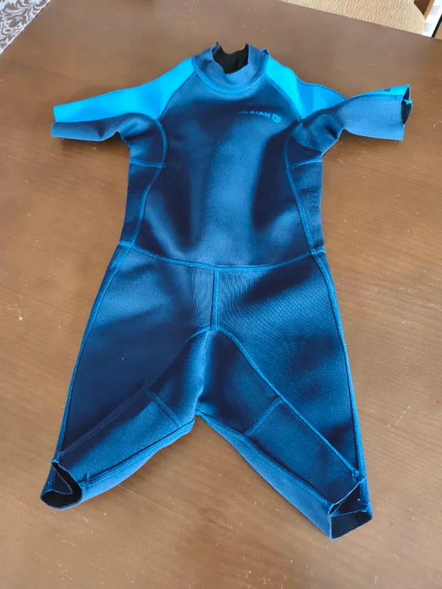 Neopreno corto infantil azul