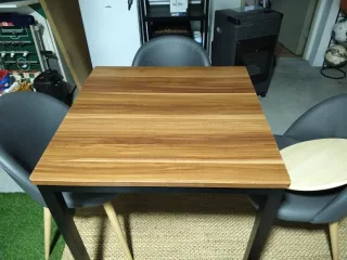 Tavolo bar 70x70cm, legno e metallo