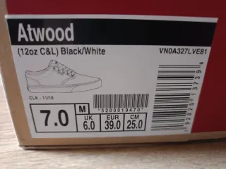 Zapatillas Vans Negras Talla 39