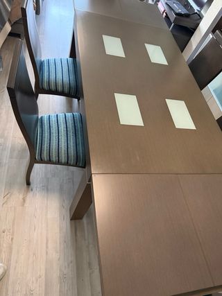 Mesa comedor extensible + 6 sillas