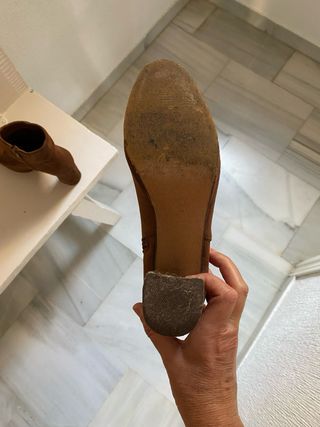 Botines marrones con plataforma y tacón