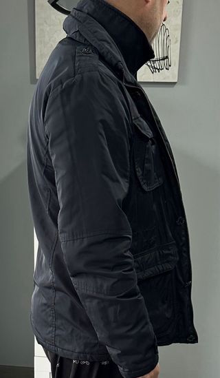 Parka Zara Azul Marino Talla M