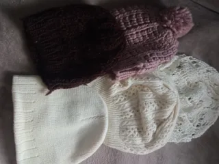 Lote 4 Gorros Lana Niña