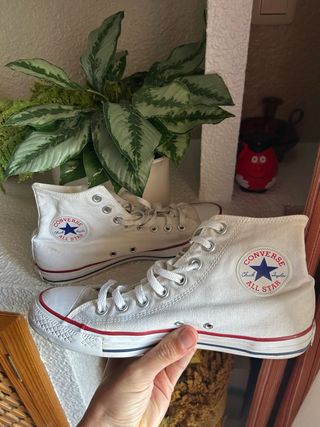 Converse All Star Blancas Talla 39-40