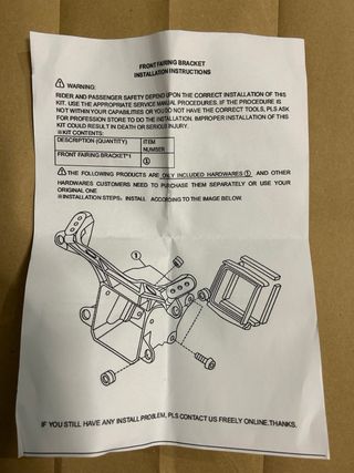 Telaietto anteriore Yamaha R6 06-07