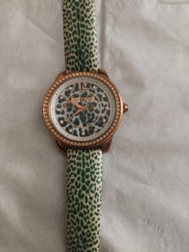 Reloj Just Cavalli Oro y Verde