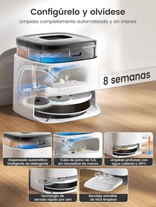 LEFANT M3 Robot Aspirador y Fregasuelos