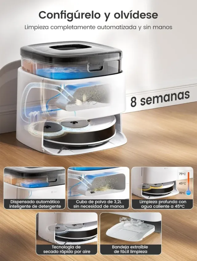 LEFANT M3 Robot Aspirador y Fregasuelos