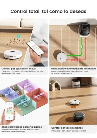 LEFANT M3 Robot Aspirador y Fregasuelos