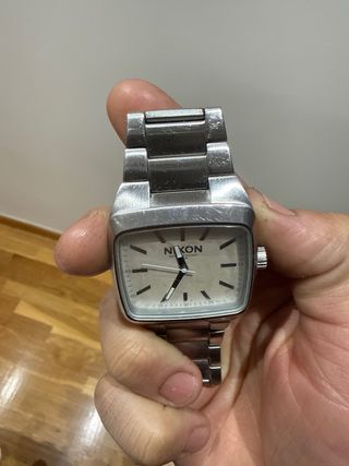 Reloj Nixon Hombre Plata Beige