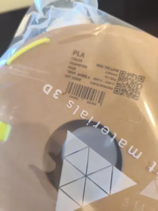 Filamento AMARILLO Y ROSA NEON PLA SMARTFIL 2.85mm