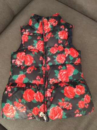 Chaleco acolchado niña reversible 5 6 7 años