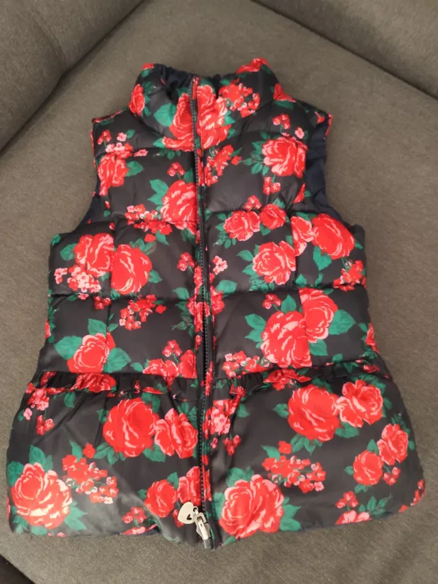 Chaleco acolchado niña reversible 5 6 7 años