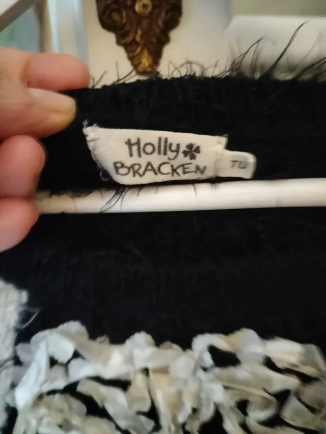 Jersey de lana Molly Bracken blanco y negro