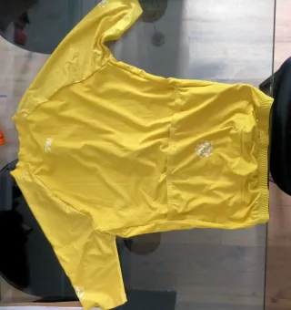 Maglia ciclismo gialla mezza manica