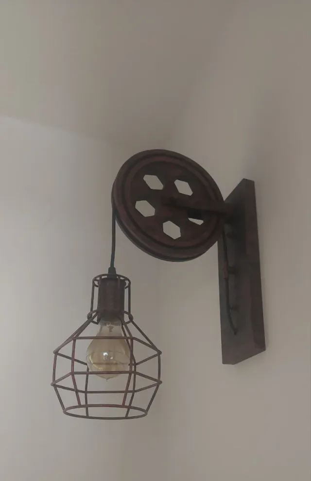 Aplique luz estilo industrial