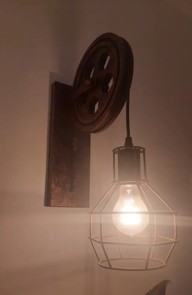 Aplique luz estilo industrial