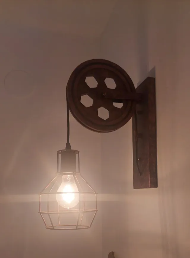 Aplique luz estilo industrial