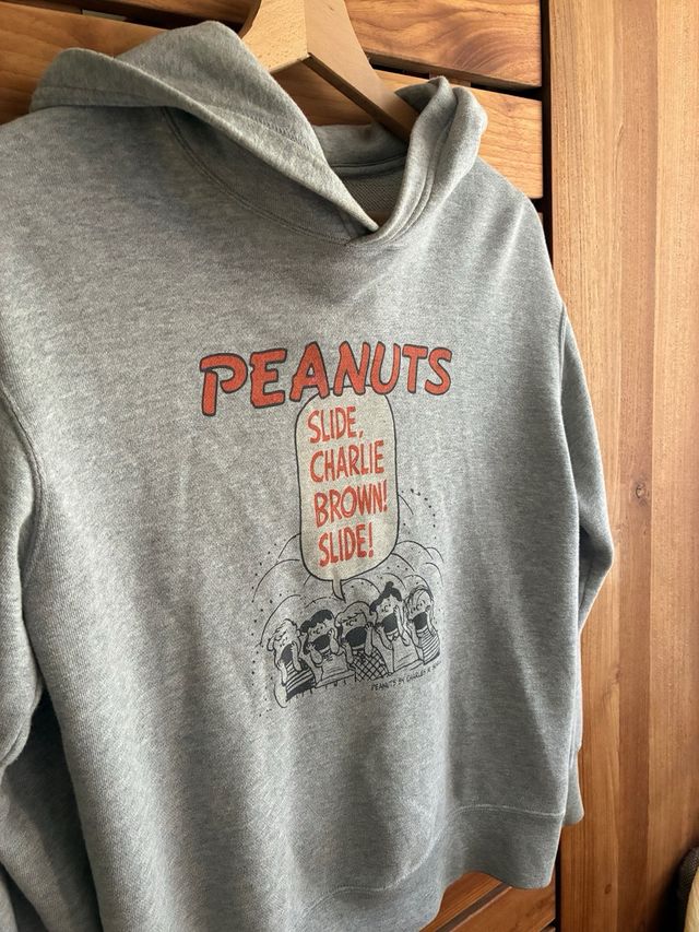 Sudadera UNIQLO Peanuts Niño Gris TALLA 11-12
