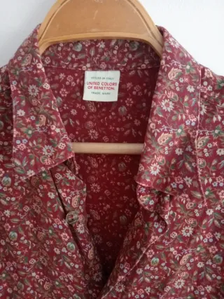 Blusa Benetton Talla M Estampada