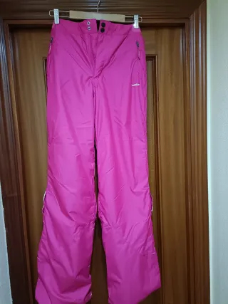 Pantalón de esquí rosa talla 14 años