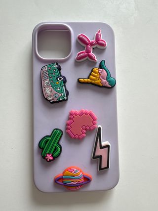 Cover iPhone 13 Viola con Decorazioni