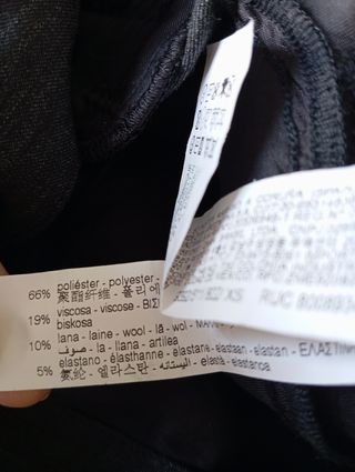 Falda Zara abertura gris