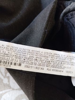 Falda Zara abertura gris
