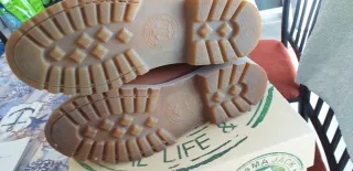 Botines de cuero marrón con forro