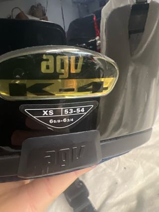 Casco AGV K4 Talla XS Negro